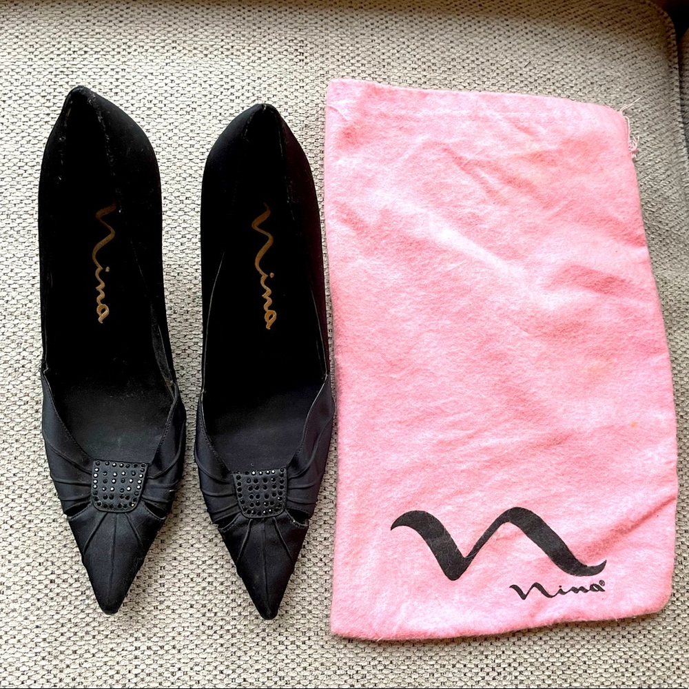 Nina Black Heels - Women’s 9
